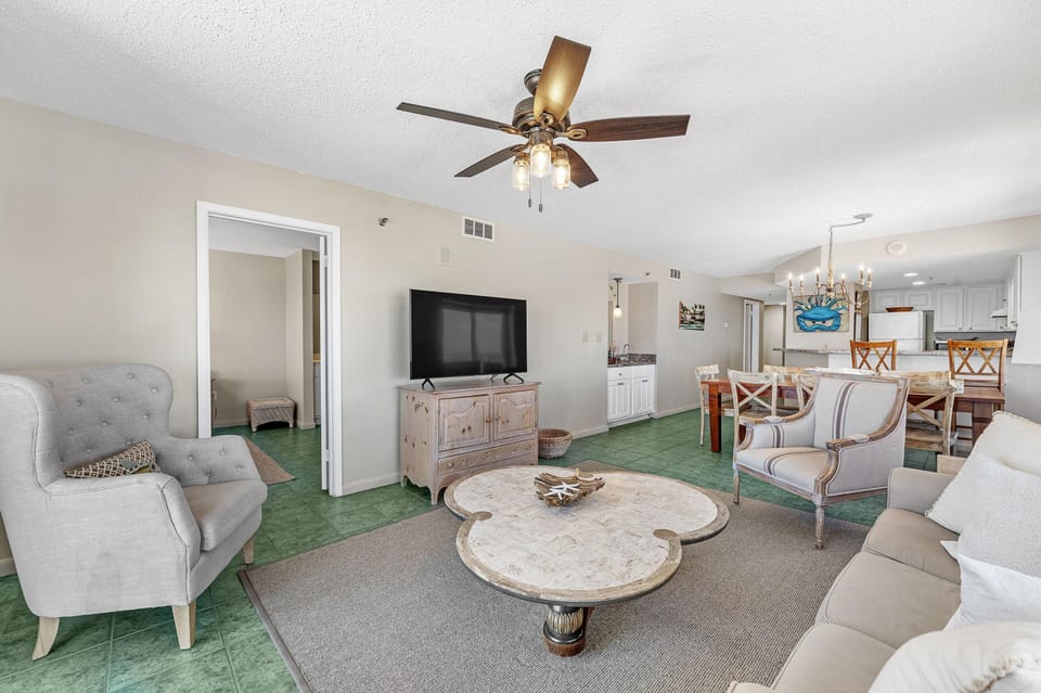 Condo, Multiple Beds (Summerchase 1101 +Free Seasonal Beach) | Living area | TV