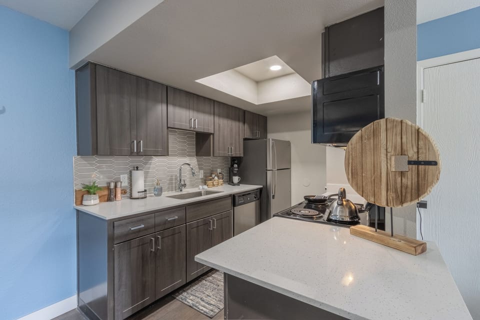 Bright and airy, a chef's dream kitchen.
