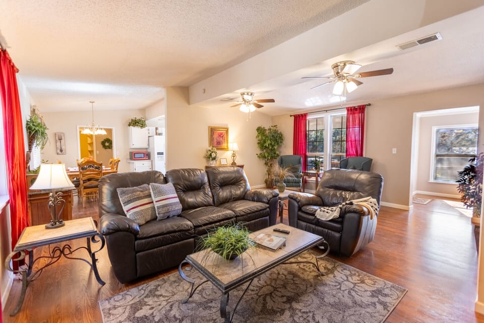 Livingroom adjacent to dinning