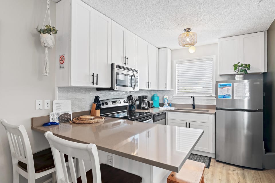 Condo, Multiple Beds (St Martin Beachwalk Villas 112) | Private kitchen | Oven, toaster