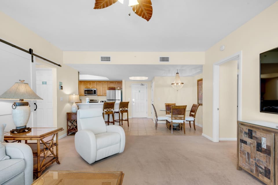 Condo, Multiple Beds (St. Lucia 1002) | Living area | TV