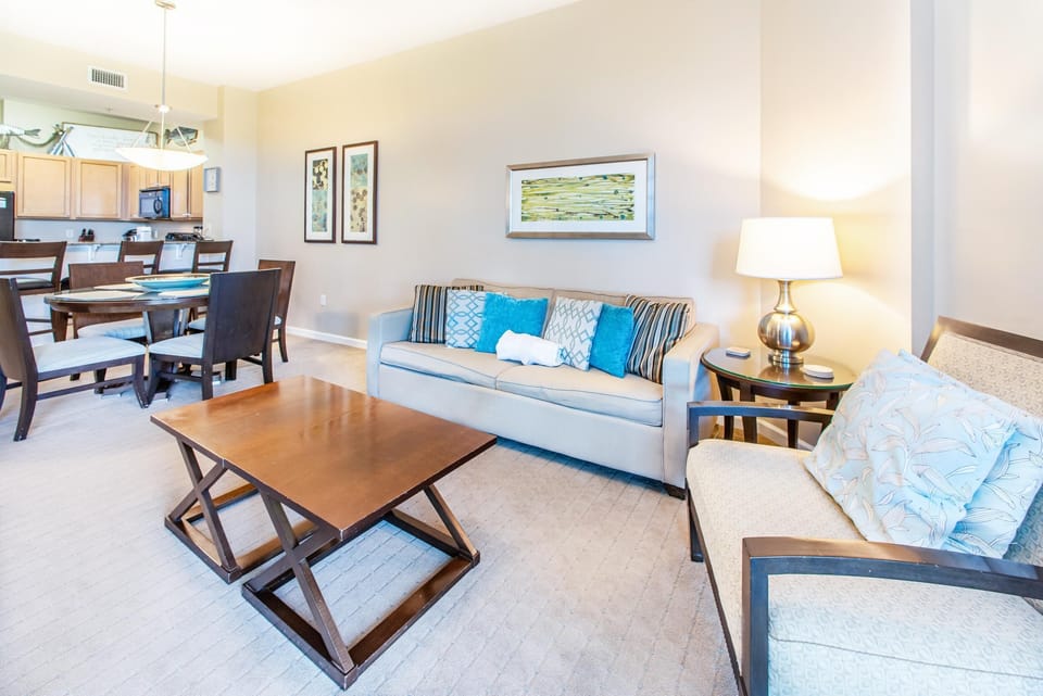 Condo, 1 King Bed with Sofa bed (Palms Resort #1106 Jr 2BR) | Living area | TV