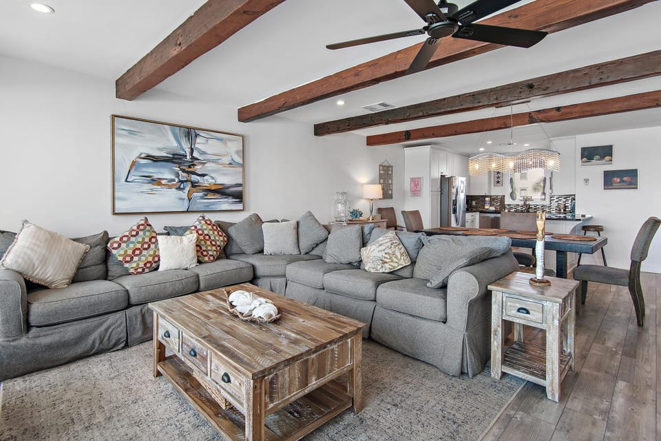 House, Multiple Beds (Little House on the Beach) | Living area | TV