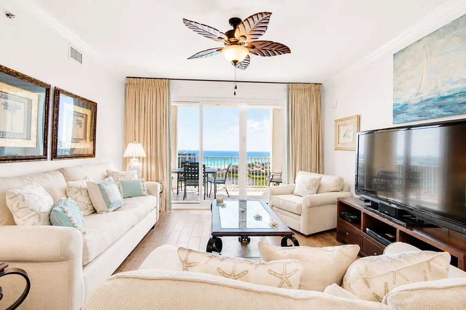 Condo, Multiple Beds (Ariel Dunes II 1509) | Living area | TV
