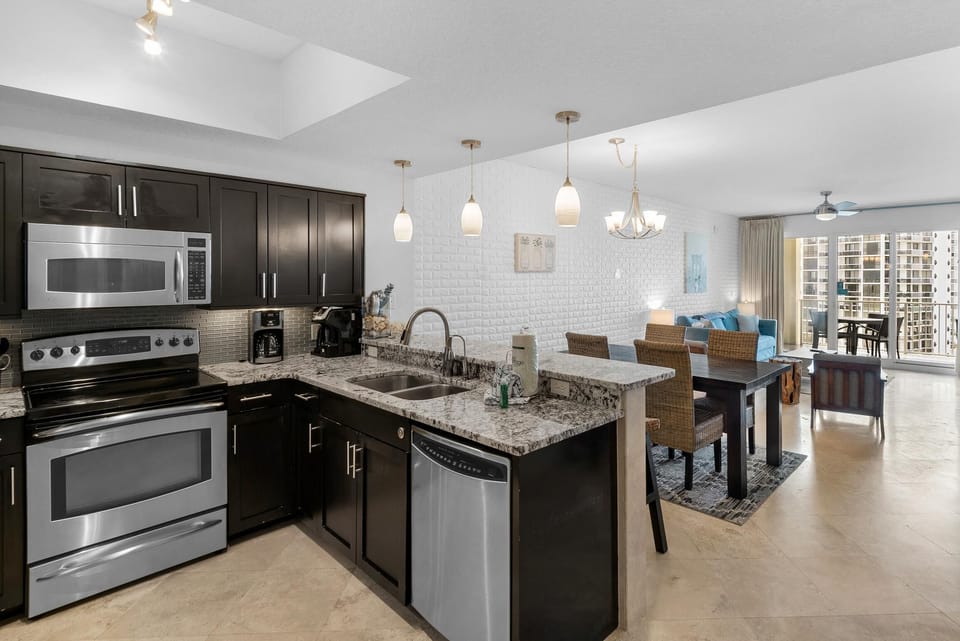 Condo, Multiple Beds (Ariel Dunes I 802) | Private kitchen | Oven, toaster