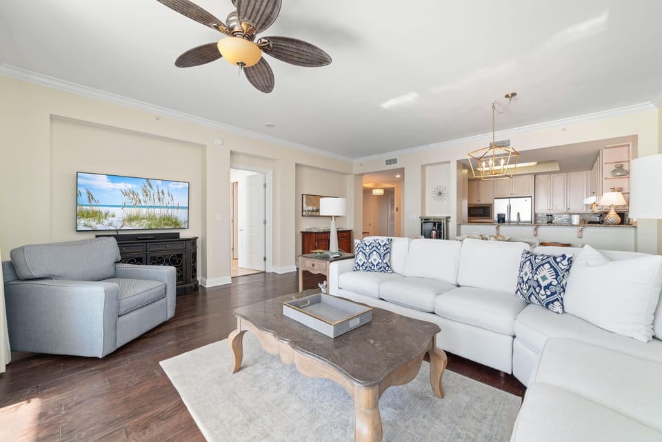 Condo, Multiple Beds (Indigo West 1803) | Living area | TV