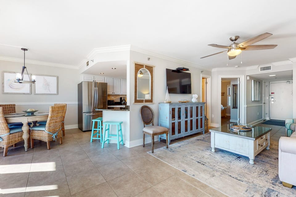 Condo, 1 King Bed (Phoenix VII 1002) | Living area | TV