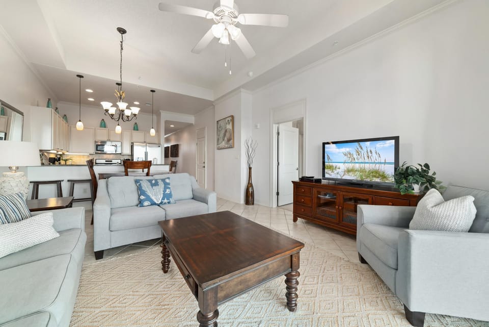 Condo, Multiple Beds (Wharf Resort 917) | Living area | TV