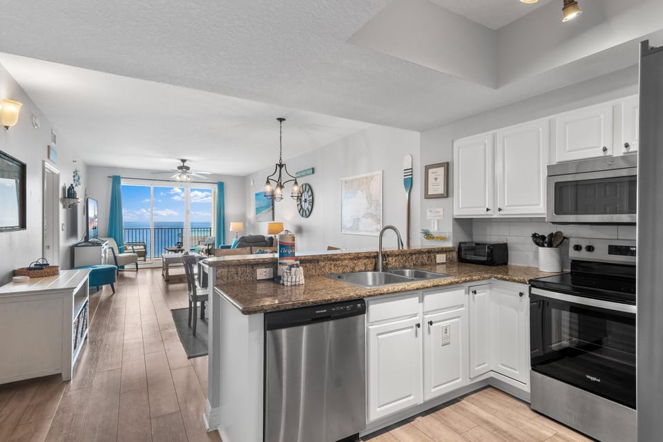 Condo, Multiple Beds (Ariel Dunes I 1609) | Private kitchen | Oven, toaster