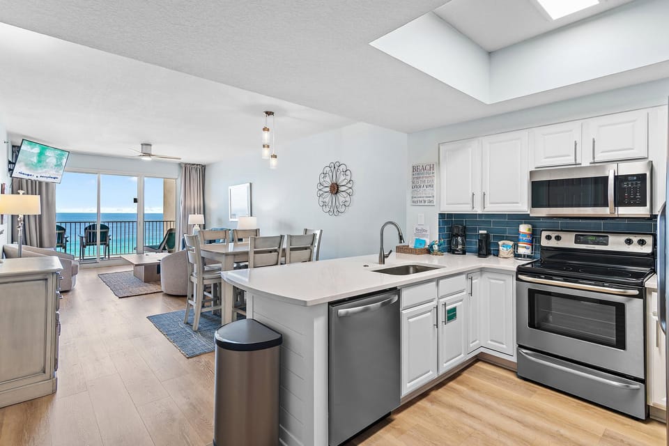Condo, Multiple Beds (Ariel Dunes I 1403) | Private kitchen | Oven, toaster