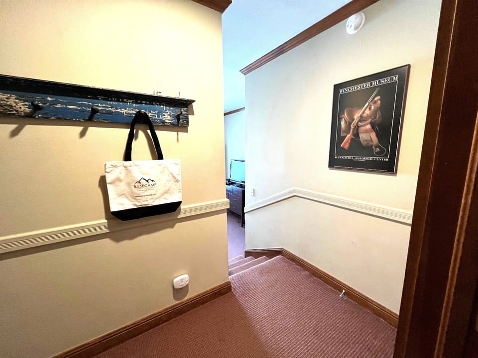 Private entrance from convenient elevator access at Village Hideaway