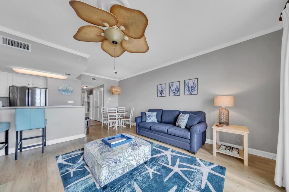 Condo, 1 King Bed with Sofa bed (Seychelles 308) | Living area | TV