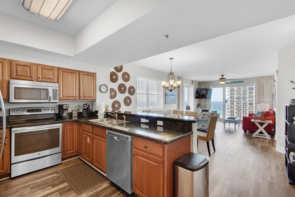 Condo, Multiple Beds (Ariel Dunes I 1101) | Private kitchen | Oven, toaster
