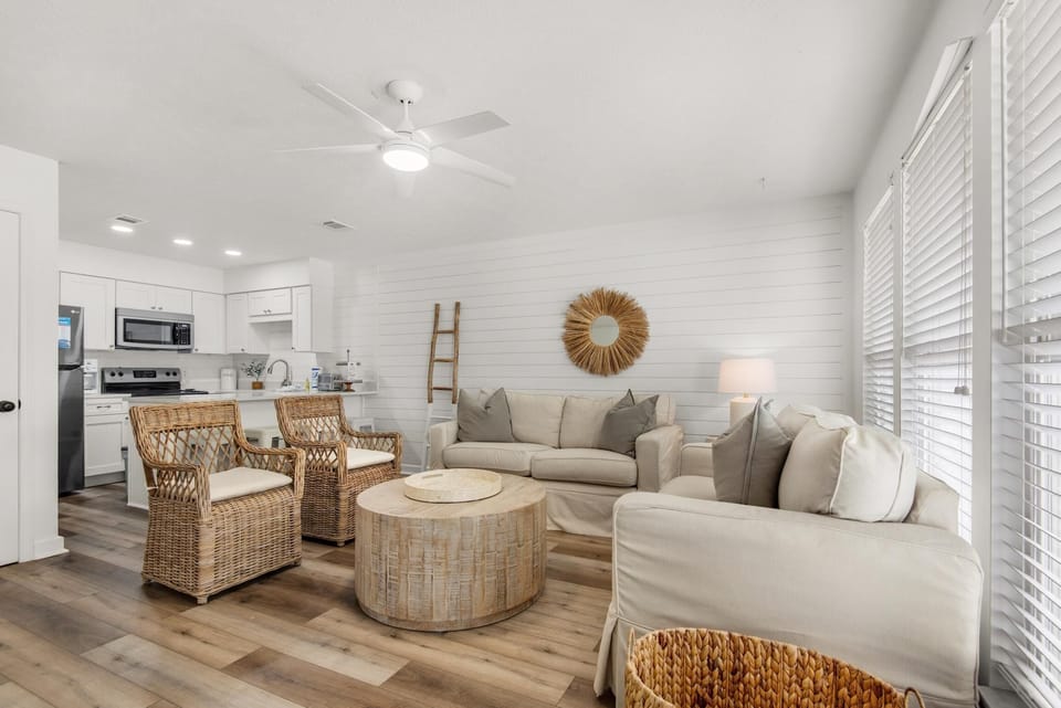 Condo, 1 King Bed with Sofa bed (Southwind A-3 - Fleur De Sea) | Living area | TV