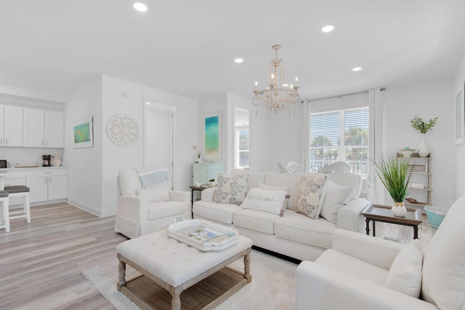 Condo, Multiple Beds (Gulf Place Residences 109) | Living area | TV