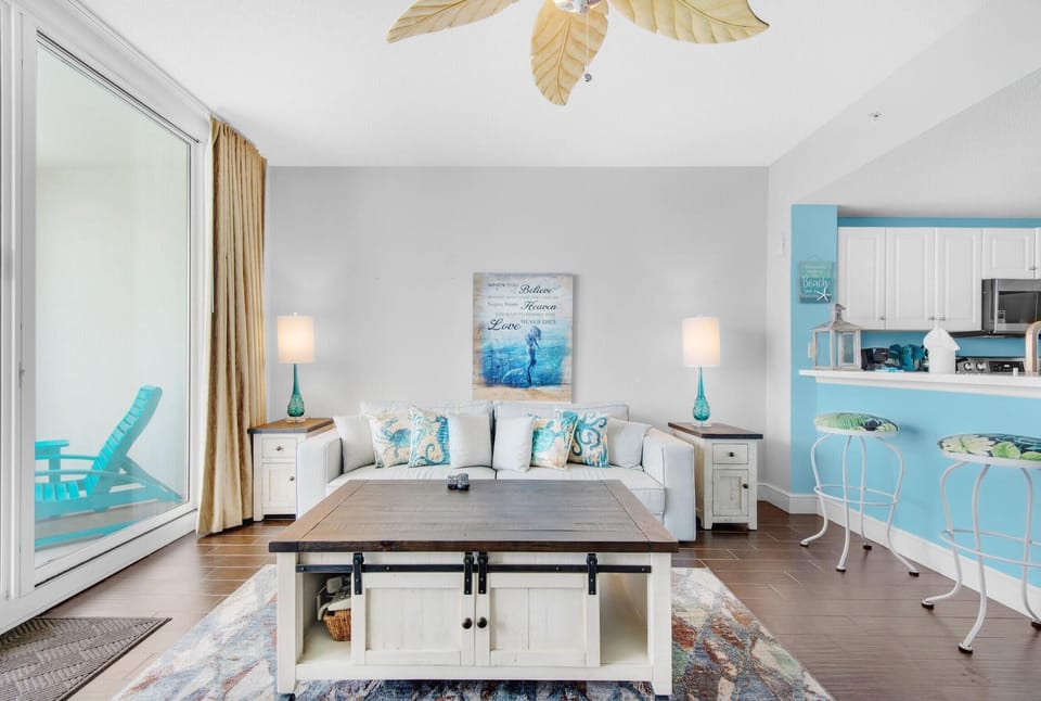 Condo, 1 King Bed with Sofa bed (Majestic Beach Towers 1-2113) | Living area | TV