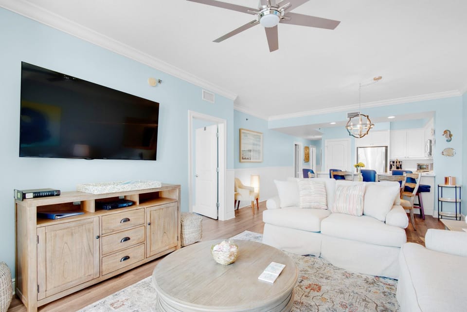 Condo, Multiple Beds (Azure #407) | Living area | TV
