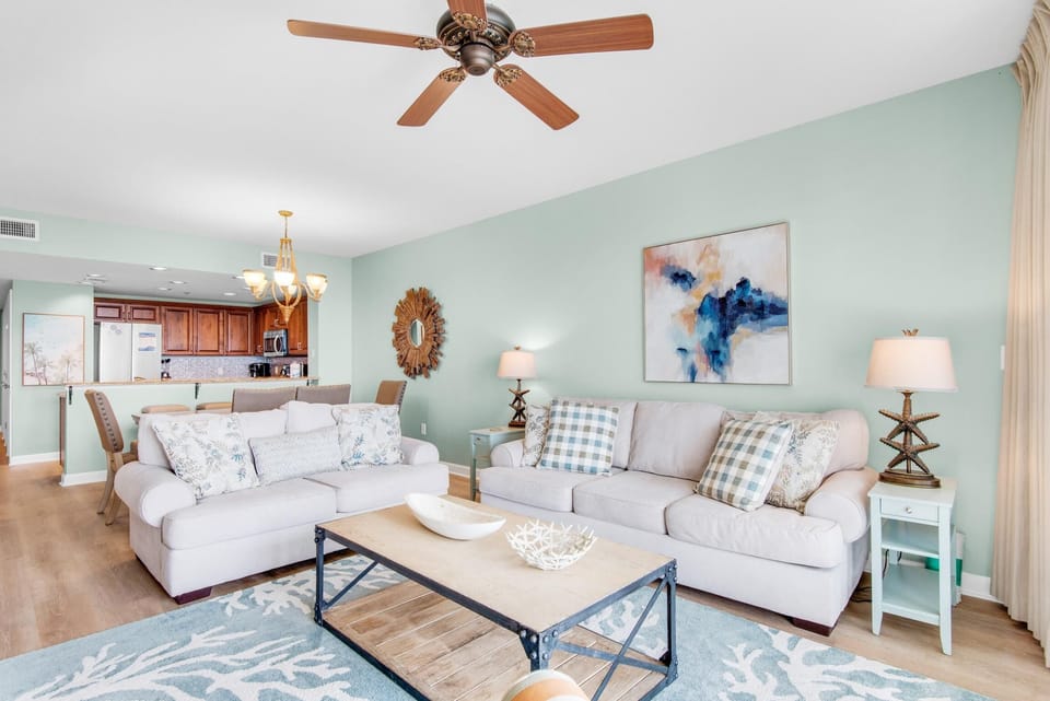 Condo, Multiple Beds (Sterling Shores 502) | Living area | TV
