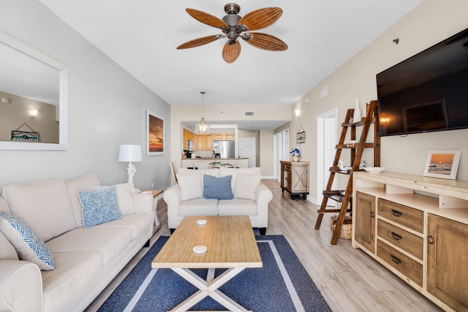 Condo, Multiple Beds (Ariel Dunes I 2303) | Living area | TV