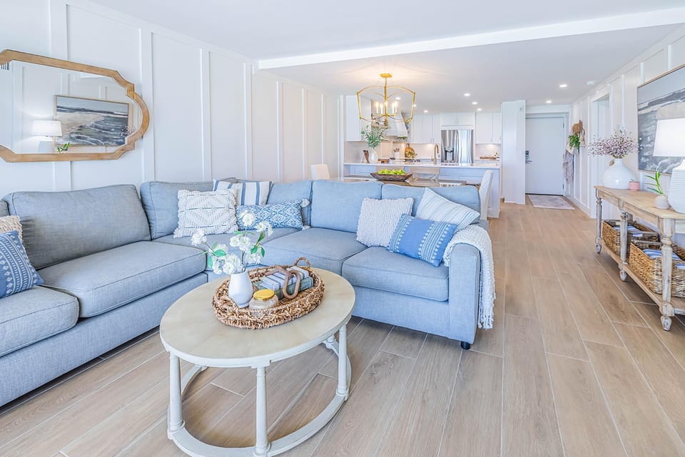 Condo, Multiple Beds (Beach House 301D - Southern Magnolia) | Living area | TV