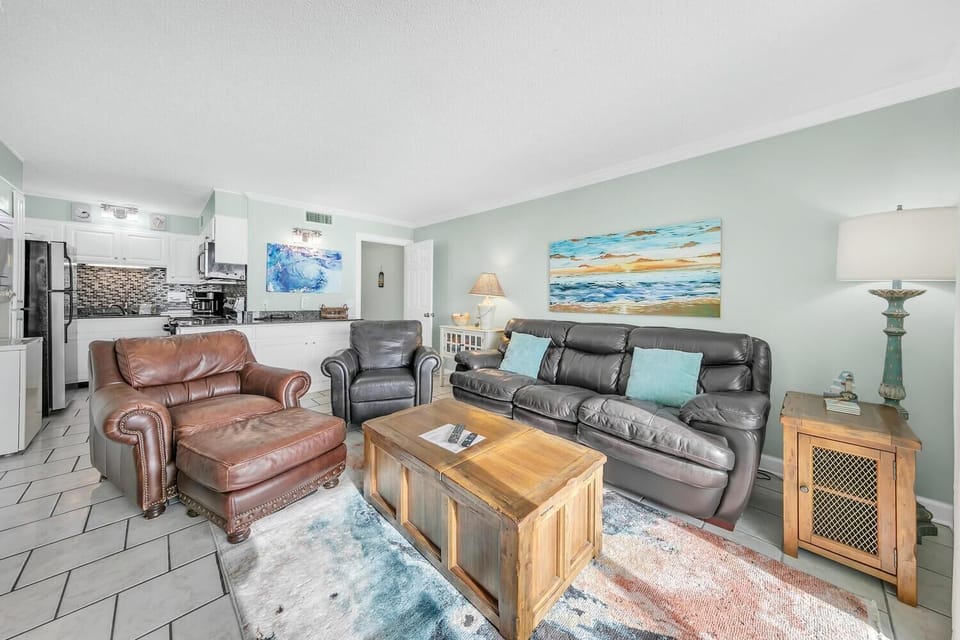 Condo, 1 King Bed with Sofa bed (The Summit 1426) | Living area | TV