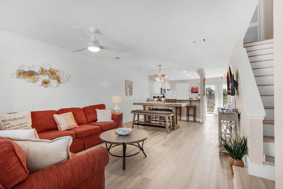 House, Multiple Beds (Sandprints C2) | Living area | TV