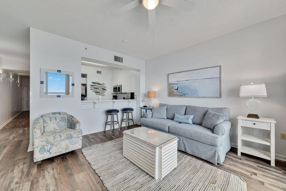 Condo, 1 King Bed with Sofa bed (Windemere 1204) | Living area | TV