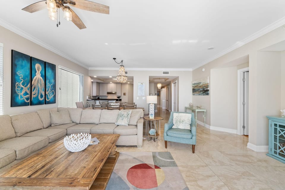 Condo, Multiple Beds (Indigo West 1904) | Living area | TV