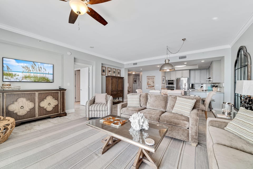 Condo, Multiple Beds (Indigo West 1903) | Living area | TV