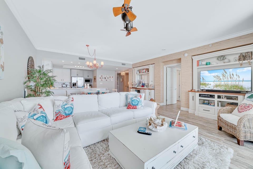 Condo, Multiple Beds (Indigo West 1602) | Living area | TV