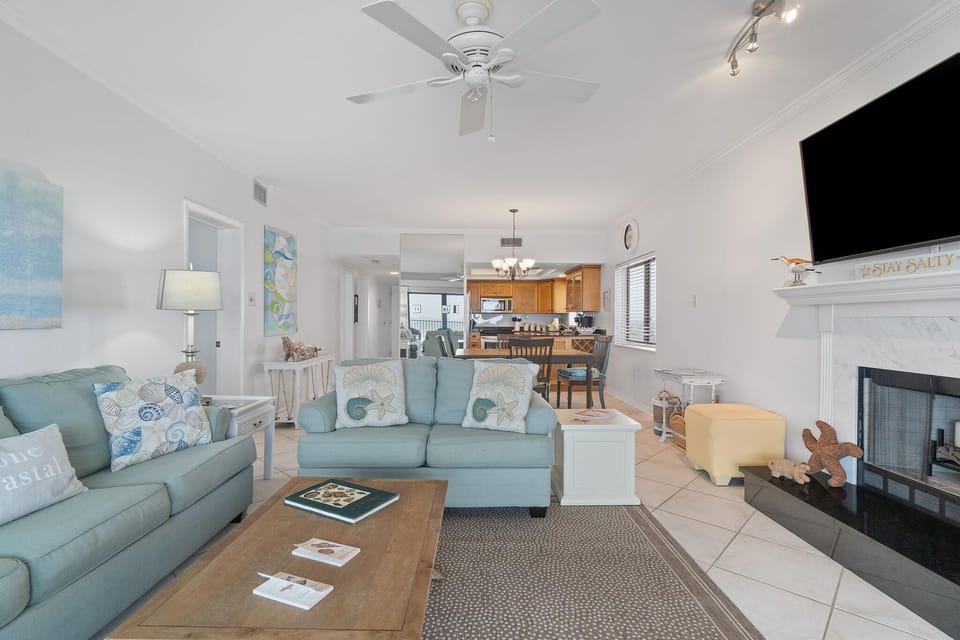 Condo, Multiple Beds (Shipwatch A601) | Living area | TV