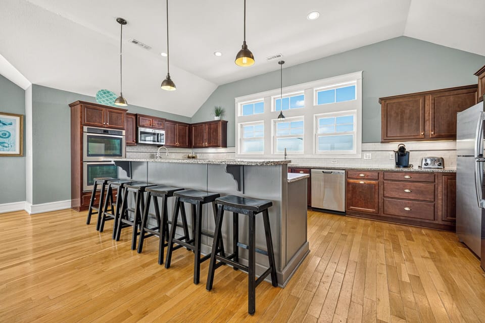 Third Level Kitchen Area with Bar Seating