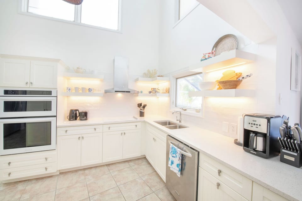 Kitchen with modern appliances.