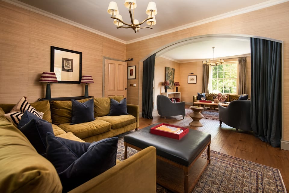 The Old Rectory - ample seating in the living room