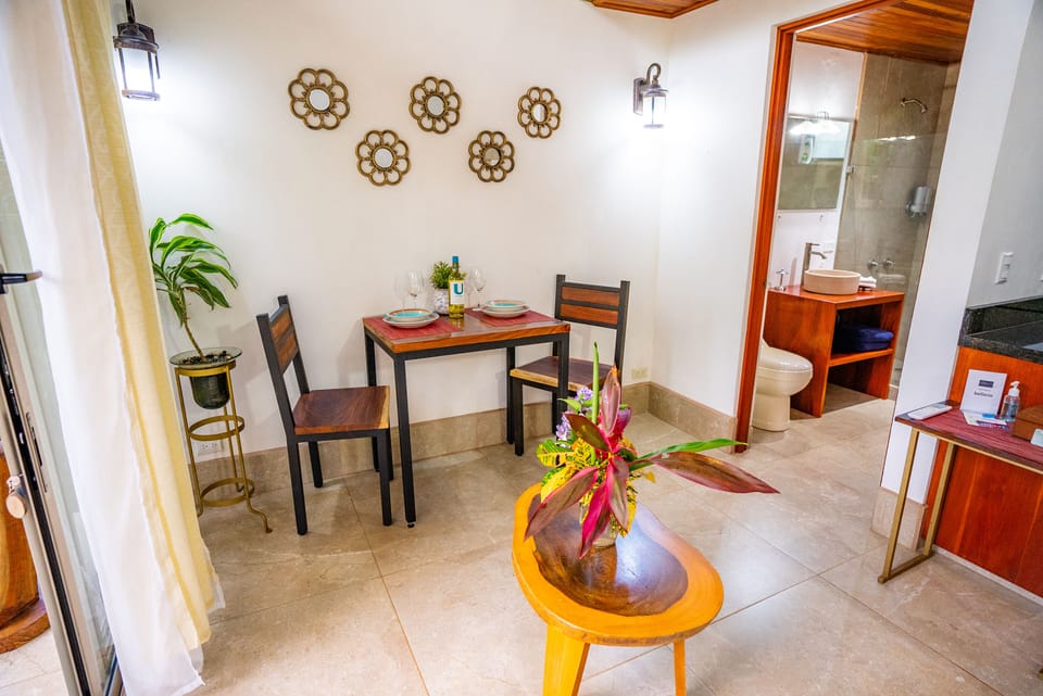 Dining areas inside or outside