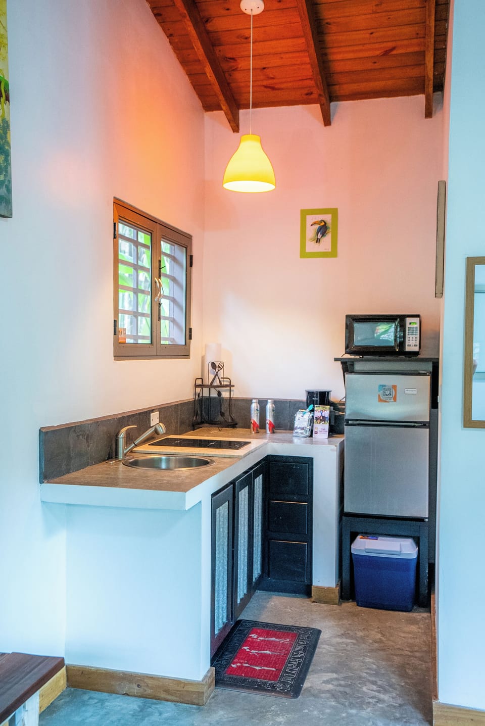 Kitchen is fully equipped.