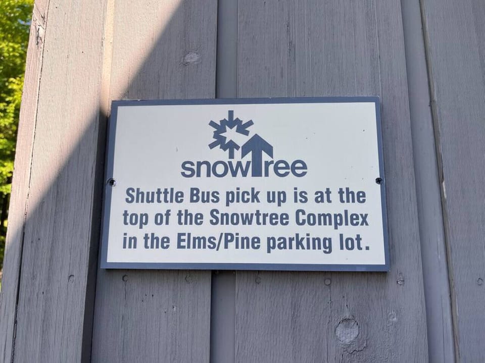 Shuttle service from the condo to the mountain