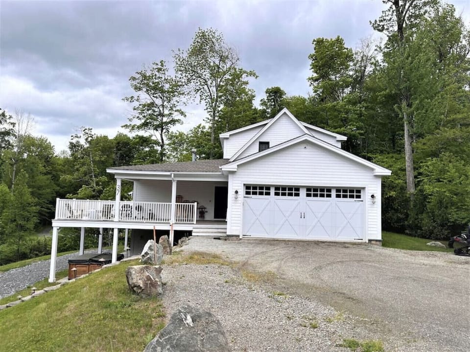 Arrive to your private VT getaway. 2 Car garage and huge driveway.