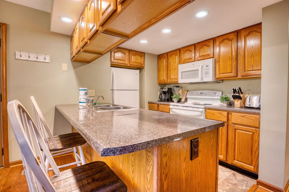 well stocked kitchen