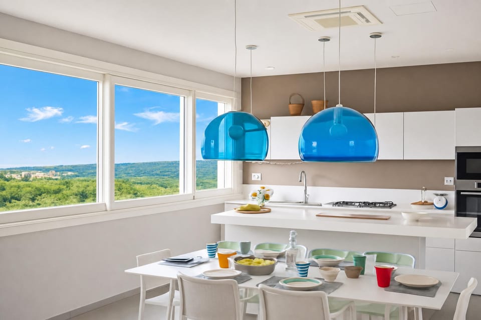 Kitchen and dining area