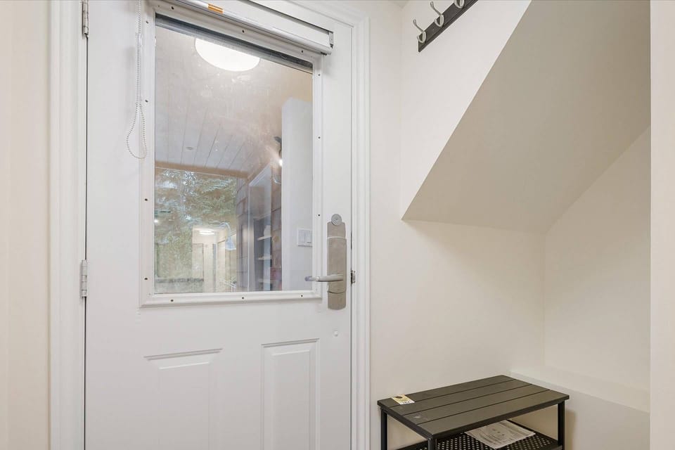 Front door with space for boots and jackets