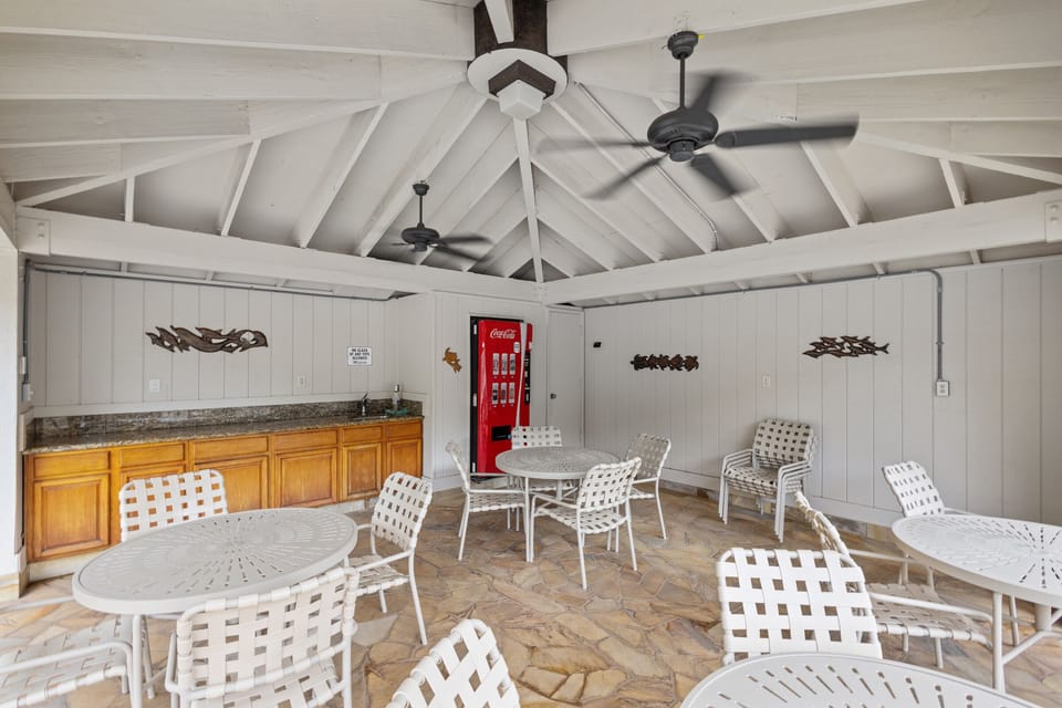Outdoor dining area