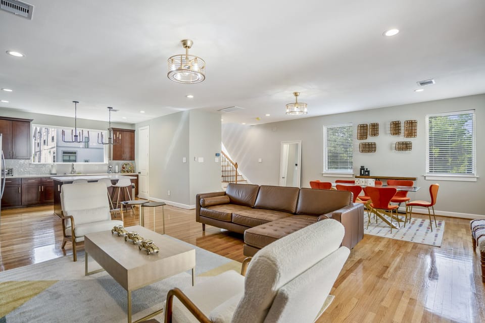 House | Living area | 65-inch Smart TV with premium channels