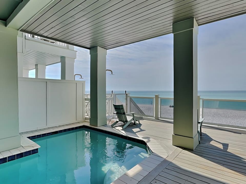 Private Covered Plunge Pool with Outdoor Shower