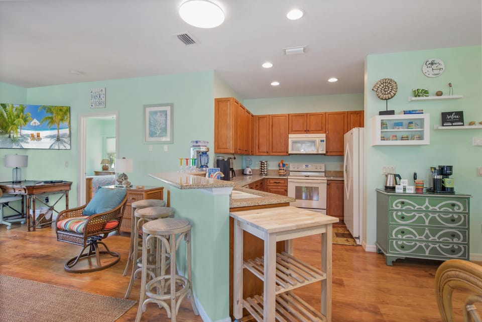 Kitchen Area and Island