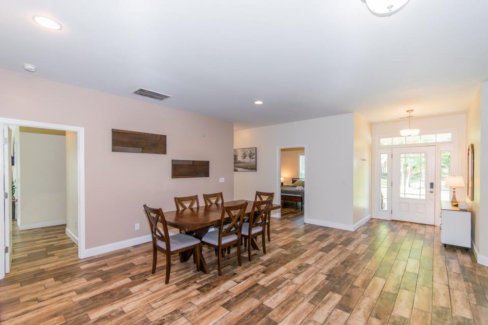 Dining room with large dining table