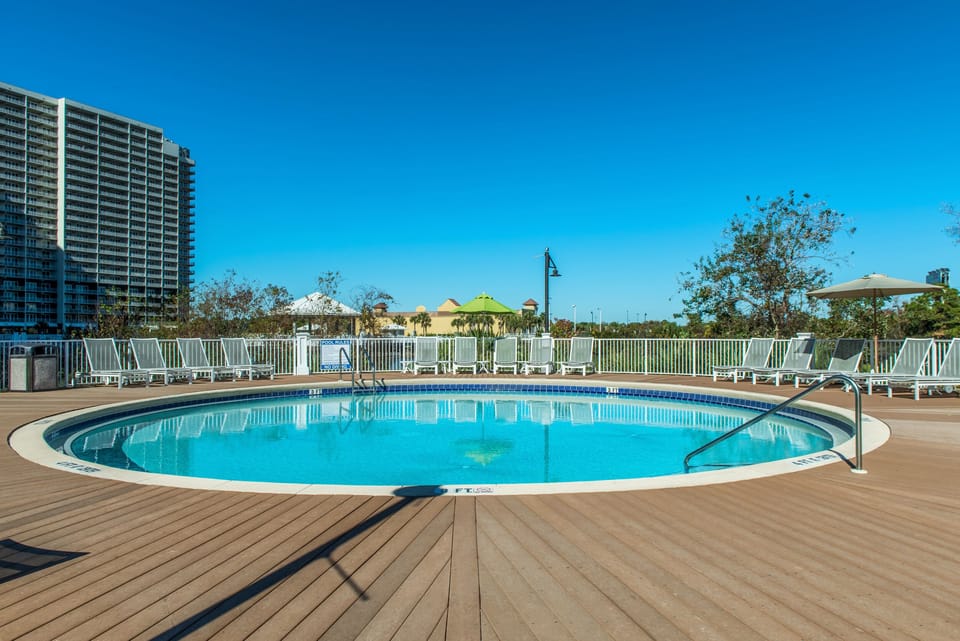 Plenty of lounging by the pool
