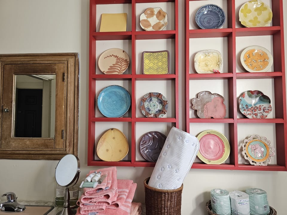 We are artists and collectors.  This is local pottery.