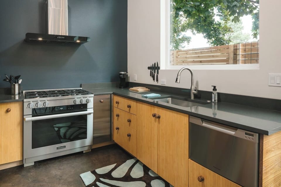 Prepare the meal you deserve in this state of the art kitchen.