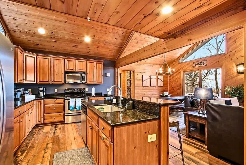 Fully stocked kitchen